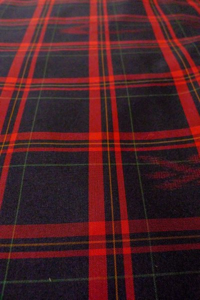 Photo10: O0711V Vintage Japanese kimono   Black OSHIMA-TSUMUGI for women / Silk. Plaid Checks,   (Grade A) (10)