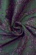 Photo14: O0711W Vintage Japanese kimono  Dark Green TSUMUGI pongee for women / Silk. Chinese flower,   (Grade A) (14)
