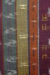 Photo6: O0711X Used Japanese kimono  Dark Multi Color TSUMUGI pongee for women / Silk. Bird,   (Grade B) (6)