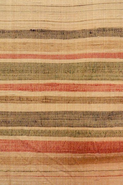 Photo5: O0712A Vintage Japanese kimono   Beige TSUMUGI pongee for women / Silk. Line More damages.  (Grade D) (5)