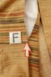 Photo16: O0712A Vintage Japanese kimono   Beige TSUMUGI pongee for women / Silk. Line More damages.  (Grade D) (16)
