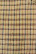 Photo3: O0718B Vintage Japanese kimono   Beige TSUMUGI pongee for women / Silk. Plaid Checks   (Grade D) (3)