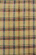 Photo6: O0718B Vintage Japanese kimono   Beige TSUMUGI pongee for women / Silk. Plaid Checks   (Grade D) (6)