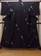 Photo1: Mint O0718C Vintage Japanese kimono   Black ORI woven for women / Silk. Square piece of fancy paper ,   (Grade A) (1)