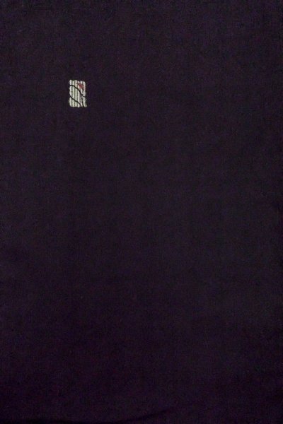 Photo3: Mint O0718C Vintage Japanese kimono   Black ORI woven for women / Silk. Square piece of fancy paper ,   (Grade A) (3)
