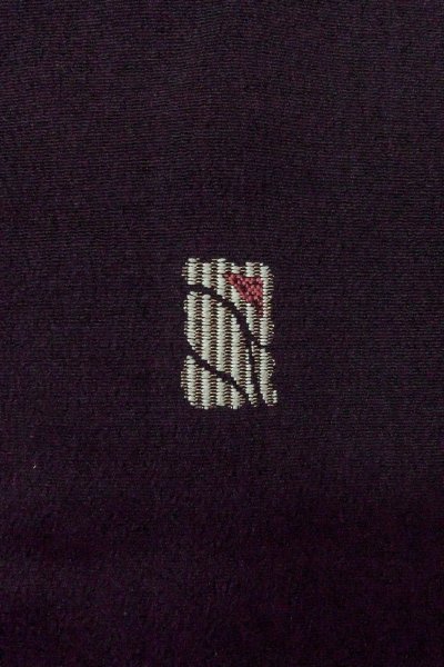 Photo5: Mint O0718C Vintage Japanese kimono   Black ORI woven for women / Silk. Square piece of fancy paper ,   (Grade A) (5)