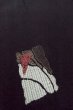 Photo7: Mint O0718C Vintage Japanese kimono   Black ORI woven for women / Silk. Square piece of fancy paper ,   (Grade A) (7)