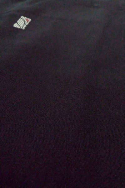 Photo9: Mint O0718C Vintage Japanese kimono   Black ORI woven for women / Silk. Square piece of fancy paper ,   (Grade A) (9)