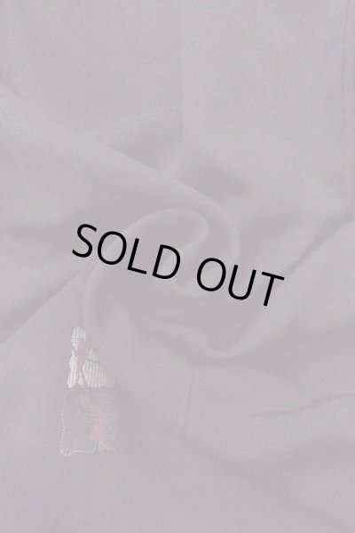 Photo11: Mint O0718C Vintage Japanese kimono   Black ORI woven for women / Silk. Square piece of fancy paper ,   (Grade A) (11)