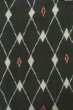 Photo3: O0718F Vintage Japanese kimono   Black ORI woven for women / Silk. Lozenges   (Grade B) (3)