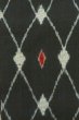 Photo5: O0718F Vintage Japanese kimono   Black ORI woven for women / Silk. Lozenges   (Grade B) (5)