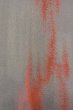 Photo6: O0718G Vintage Japanese kimono   Gray ORI woven for women / Silk. Gradation,   (Grade C) (6)