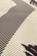 Photo9: O0718H Vintage Japanese kimono   Gray ORI woven for women / Silk. Flower, More damages  (Grade D) (9)