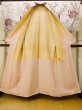 Photo2: O0718I Vintage Japanese kimono   White ORI woven for women / Silk. Rose,   (Grade C) (2)