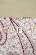 Photo19: O0718I Vintage Japanese kimono   White ORI woven for women / Silk. Rose,   (Grade C) (19)