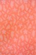 Photo4: O0718J Vintage Japanese kimono  Light Coral ORI woven for women / Silk. Flower,   (Grade B) (4)