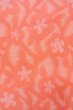 Photo5: O0718J Vintage Japanese kimono  Light Coral ORI woven for women / Silk. Flower,   (Grade B) (5)