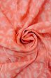 Photo11: O0718J Vintage Japanese kimono  Light Coral ORI woven for women / Silk. Flower,   (Grade B) (11)
