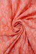Photo12: O0718J Vintage Japanese kimono  Light Coral ORI woven for women / Silk. Flower,   (Grade B) (12)