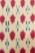 Photo6: O0718L Vintage Japanese kimono   White ORI woven for women / Silk. Geometrical pattern,   (Grade B) (6)