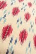 Photo8: O0718L Vintage Japanese kimono   White ORI woven for women / Silk. Geometrical pattern,   (Grade B) (8)