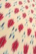 Photo9: O0718L Vintage Japanese kimono   White ORI woven for women / Silk. Geometrical pattern,   (Grade B) (9)