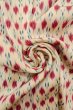 Photo11: O0718L Vintage Japanese kimono   White ORI woven for women / Silk. Geometrical pattern,   (Grade B) (11)
