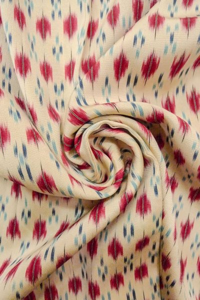 Photo11: O0718L Vintage Japanese kimono   White ORI woven for women / Silk. Geometrical pattern,   (Grade B) (11)