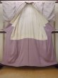 Photo2: O0718M Vintage Japanese kimono   Ivory ORI woven for women / Silk. Flower,   (Grade C) (2)