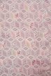 Photo4: O0718M Vintage Japanese kimono   Ivory ORI woven for women / Silk. Flower,   (Grade C) (4)