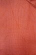 Photo3: O0718N Vintage Japanese kimono  Vivid Vermilion ORI woven for women / Silk. Cross   (Grade A) (3)