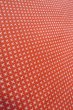 Photo7: O0718N Vintage Japanese kimono  Vivid Vermilion ORI woven for women / Silk. Cross   (Grade A) (7)