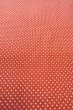 Photo8: O0718N Vintage Japanese kimono  Vivid Vermilion ORI woven for women / Silk. Cross   (Grade A) (8)