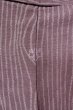 Photo3: O0718P Vintage Japanese kimono  Grayish Purple ORI woven for women / Silk. Wood grain pattern   (Grade B) (3)