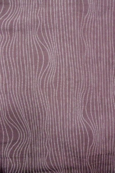 Photo5: O0718P Vintage Japanese kimono  Grayish Purple ORI woven for women / Silk. Wood grain pattern   (Grade B) (5)