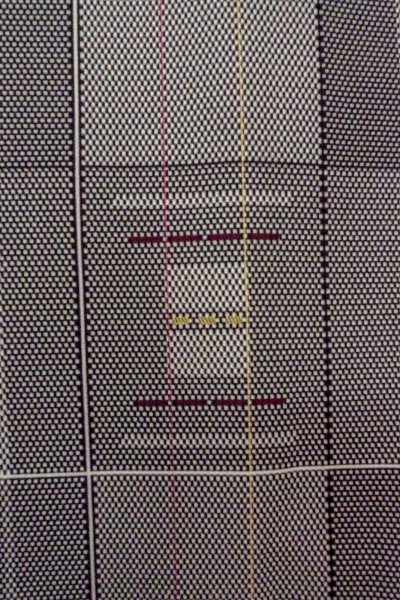 Photo6: O0718Q Vintage Japanese kimono   Black ORI woven for women / Silk. Line,   (Grade A) (6)