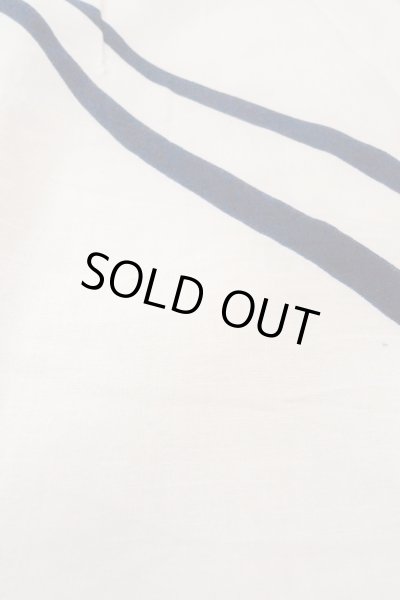 Photo9: O0718U Vintage Japanese kimono   White YUKATA summer(made in Japan) for women / Cotton. Line "Eba-pattern"  (Grade C) (9)