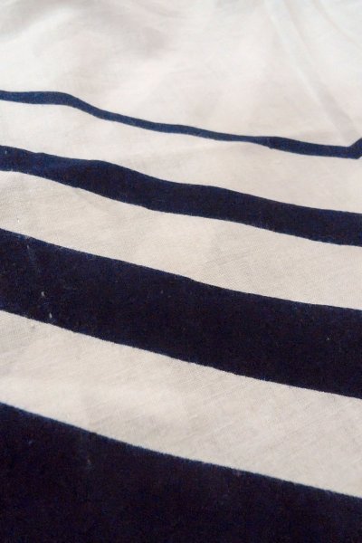 Photo10: O0718U Vintage Japanese kimono   White YUKATA summer(made in Japan) for women / Cotton. Line "Eba-pattern"  (Grade C) (10)