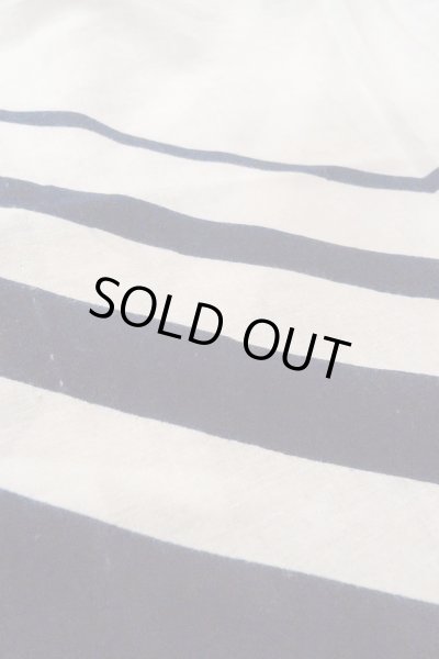 Photo10: O0718U Vintage Japanese kimono   White YUKATA summer(made in Japan) for women / Cotton. Line "Eba-pattern"  (Grade C) (10)