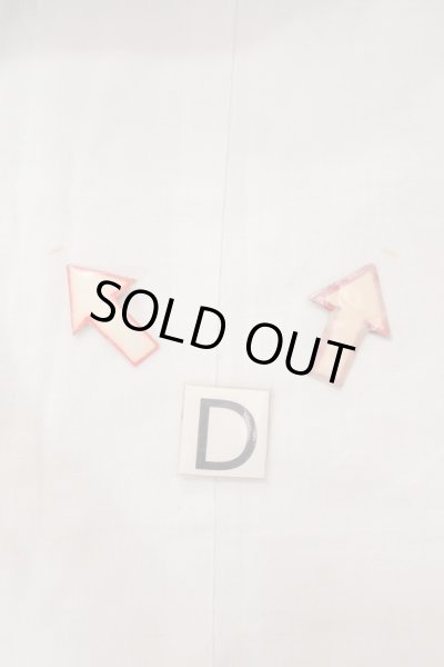 Photo17: O0718U Vintage Japanese kimono   White YUKATA summer(made in Japan) for women / Cotton. Line "Eba-pattern"  (Grade C) (17)