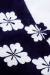 Photo5: O0718Y Vintage Japanese kimono   White YUKATA summer(made in Japan) for women / Cotton. Flower "Eba-pattern"  (Grade C) (5)