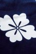 Photo6: O0718Y Vintage Japanese kimono   White YUKATA summer(made in Japan) for women / Cotton. Flower "Eba-pattern"  (Grade C) (6)