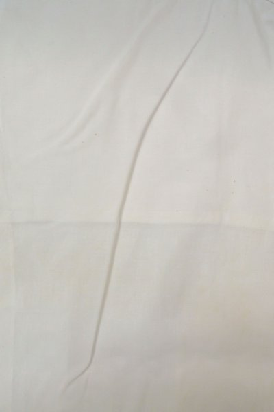 Photo3: O0718Z Vintage Japanese kimono   White YUKATA summer(made in Japan) for women / Cotton. Line, "Eba-pattern"  (Grade C) (3)