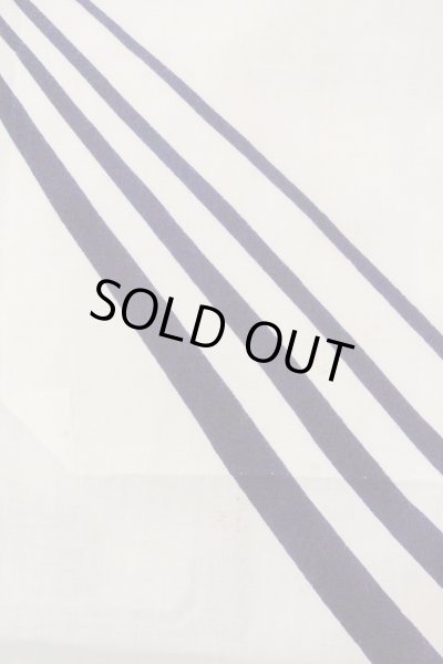 Photo5: O0718Z Vintage Japanese kimono   White YUKATA summer(made in Japan) for women / Cotton. Line, "Eba-pattern"  (Grade C) (5)