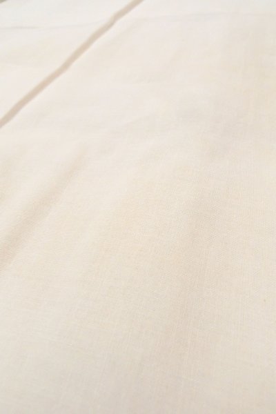 Photo8: O0718Z Vintage Japanese kimono   White YUKATA summer(made in Japan) for women / Cotton. Line, "Eba-pattern"  (Grade C) (8)