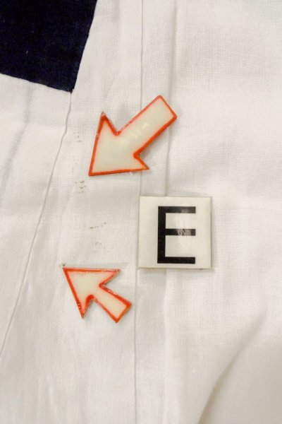 Photo17: O0719B Vintage Japanese kimono   White YUKATA summer(made in Japan) for women / Cotton. Quadrangle   (Grade C) (17)