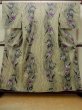 Photo1: O0719C Vintage Japanese kimono  Grayish Olive Pour Dyed Yukata for women / Cotton. Flower,   (Grade B) (1)