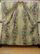 Photo2: O0719C Vintage Japanese kimono  Grayish Olive Pour Dyed Yukata for women / Cotton. Flower,   (Grade B) (2)