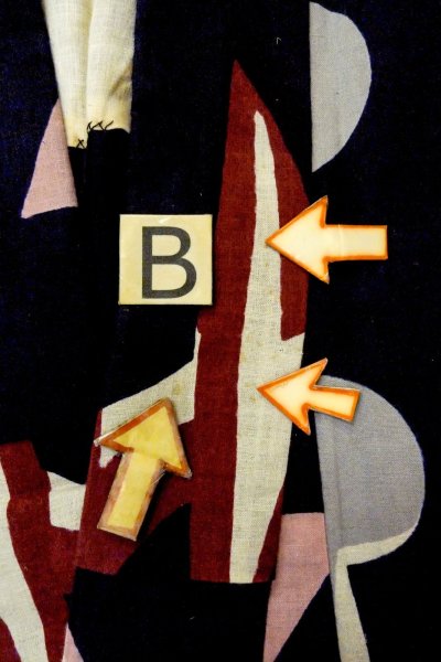 Photo13: O0719D Vintage Japanese kimono   Indigo Blue YUKATA summer(made in Japan) for women / Cotton/hemp Abstract pattern   (Grade C) (13)