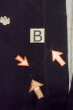 Photo12: O0805A Vintage Japanese kimono   Black MONTSUKI crests for women / Silk.    (Grade C) (12)